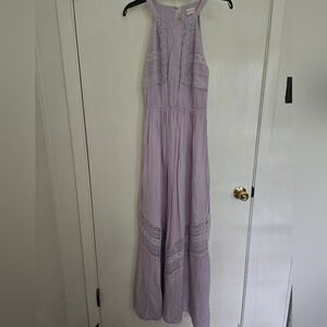 Altar'd State Lavender Lace Maxi Dress